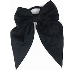 Tia Hair Accessories Bow Rubber Band - Black